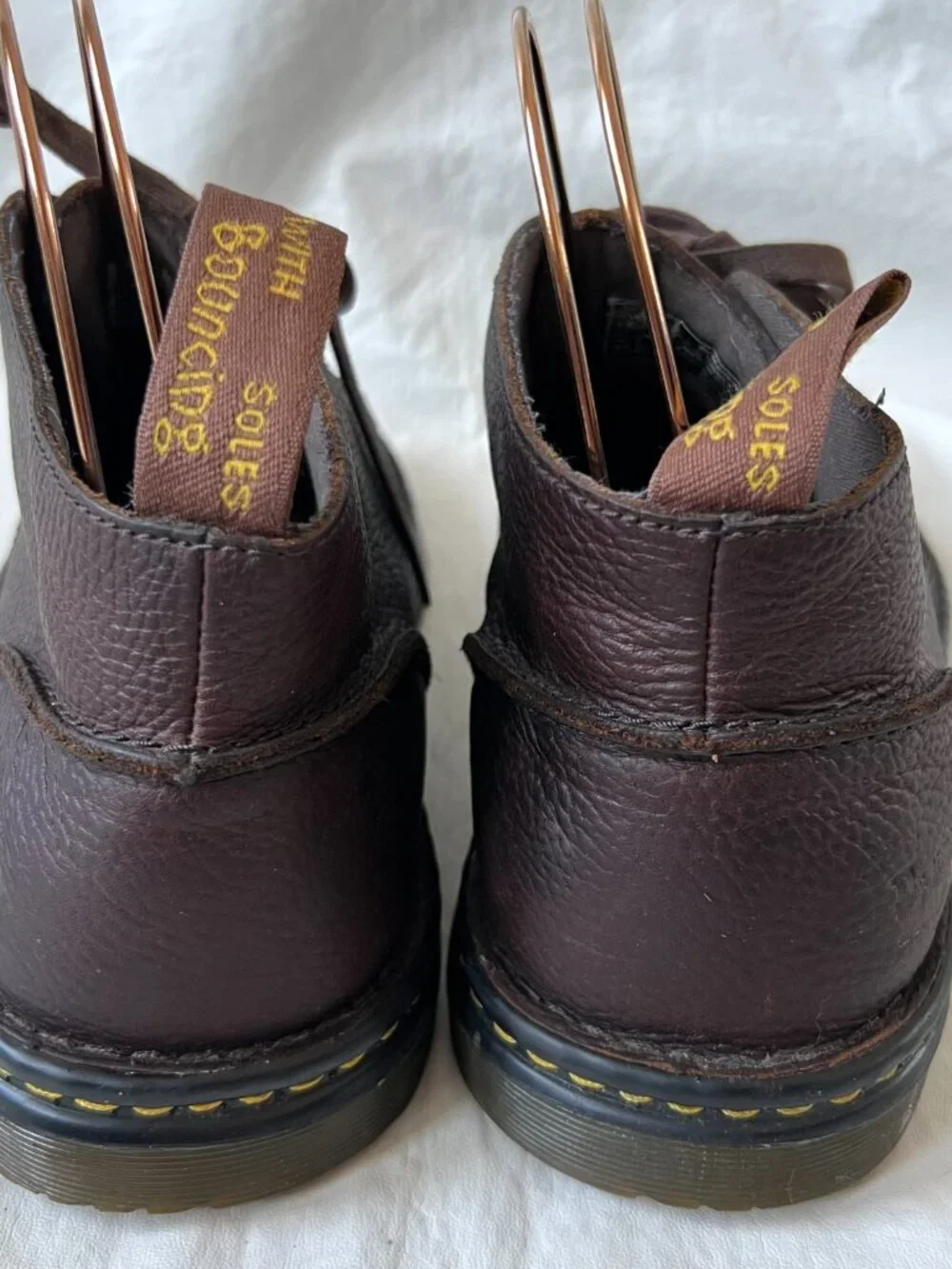 Dr Martens boots Sussex dark brown leather chukka mens size 12 ankle short docs